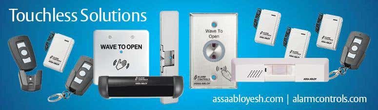 Touchless Solutions for Access Control