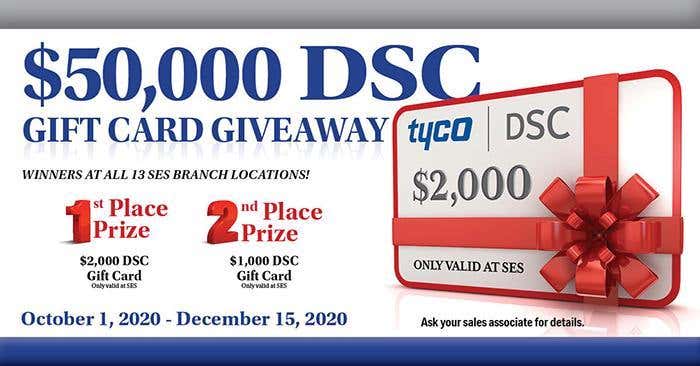 DSC $50,000 Gift Card Giveaway