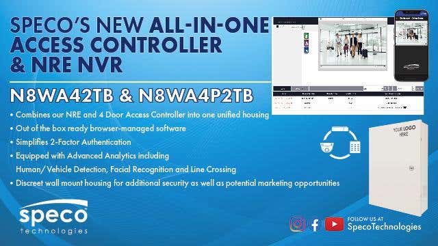 Speco's new all-in-one access controller and nre nvr
