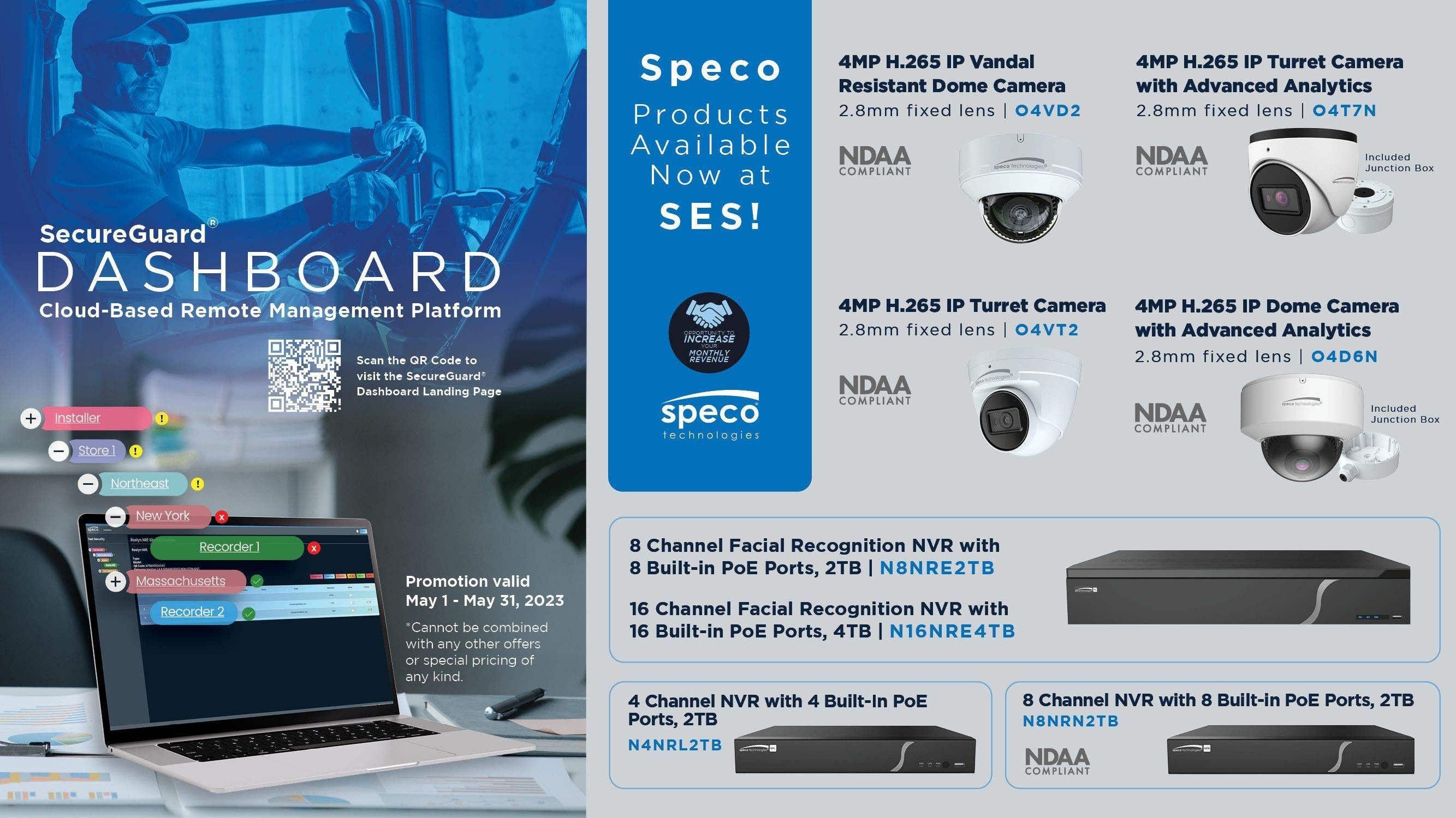 Our brand-new central management dashboard allows you to maintain control over your installed recorders remotely