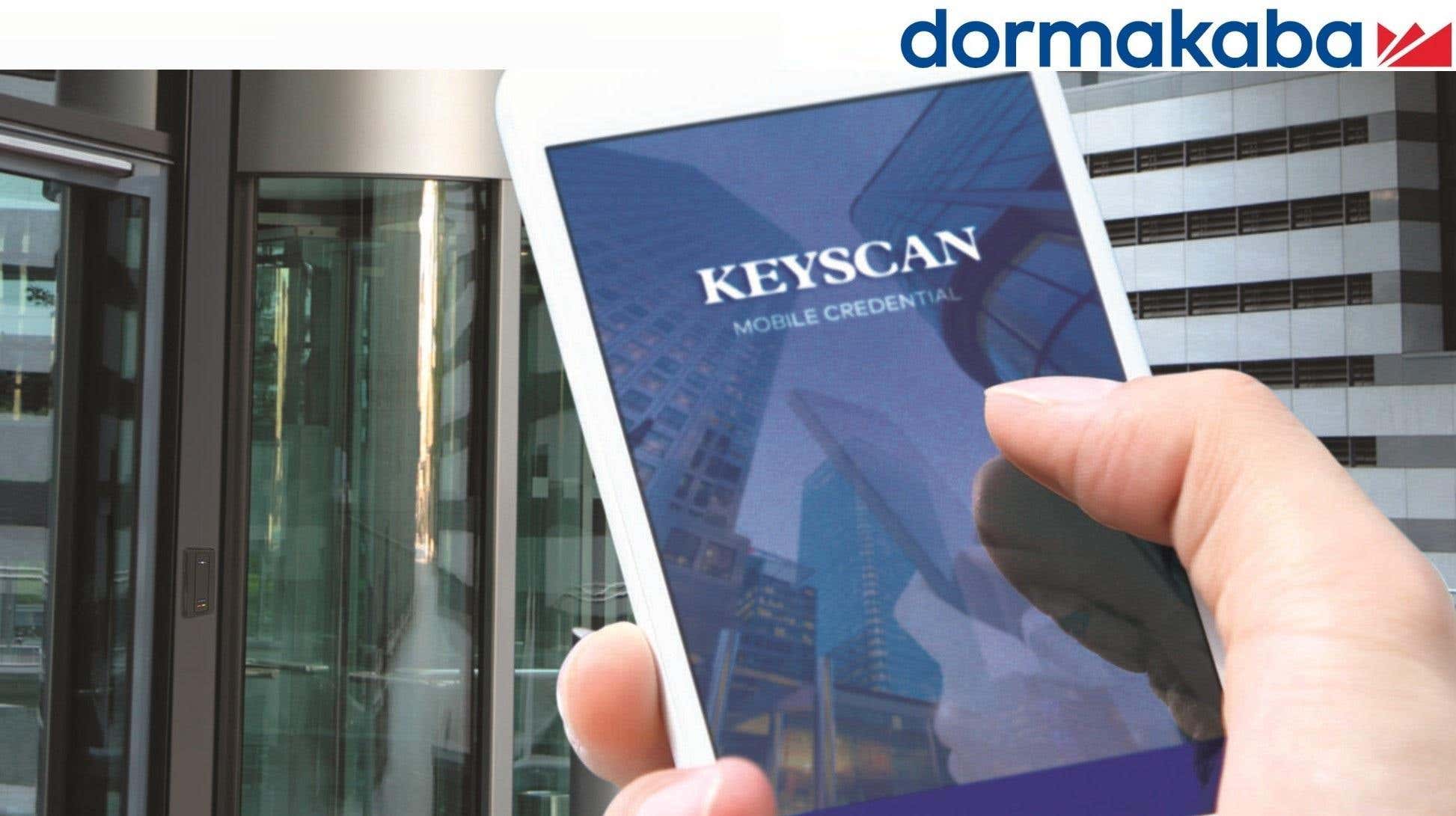 Dormakaba’s K-MOB mobile credentials from Keyscan utilizes Keyscan’s 36-bit format