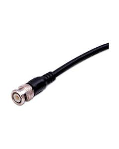 CCTV BNC to BNC Connector Coaxial Cable - Length: 12ft and Color: Black